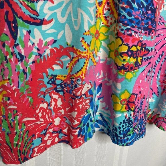 Lilly Pulitzer Fishing for Compliments Marlowe Multi Floral Mini T-Shirt Dress - Picture 7 of 11